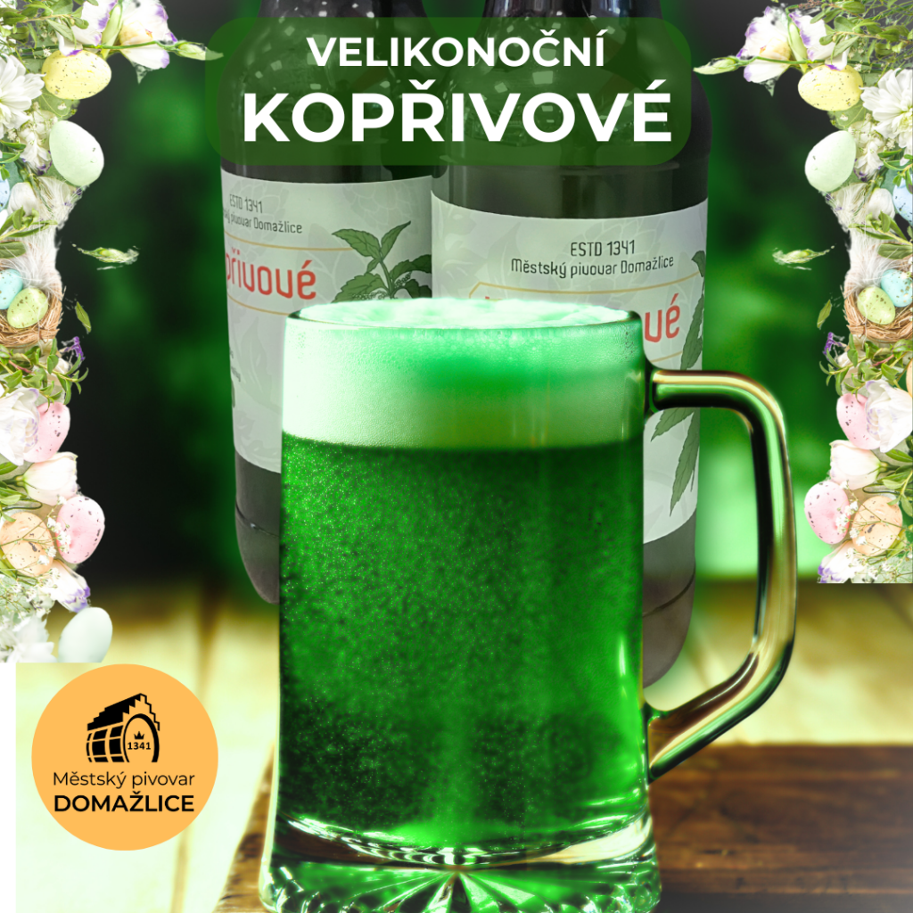 zelené kopřivové pivo